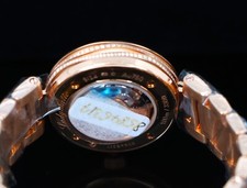 $90,000 NEW Omega 18K Rose Gold De Ville Ladymatic Pave Diamond MOP Dial Watch 11