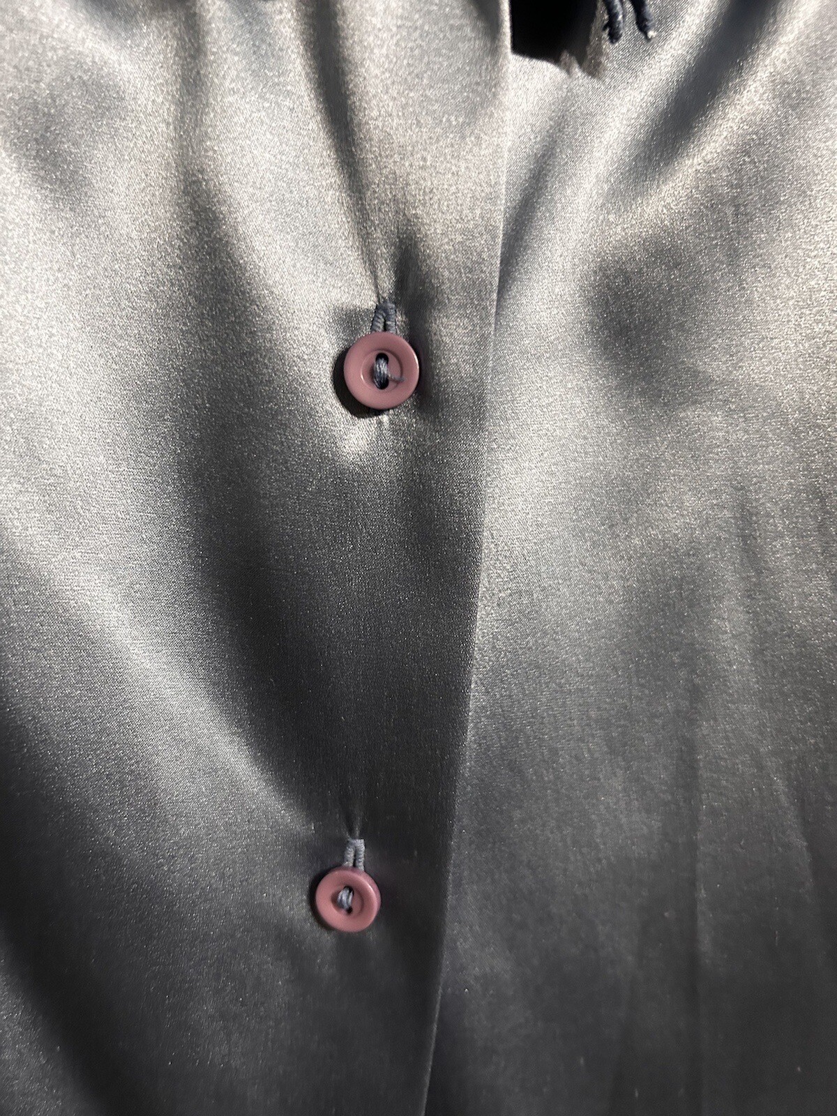 Holt Renfrew Collection Vintage 90's Women's Sz 4 Blue 94% Silk 6% Spandex