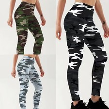 High Waist Slim Sports Camo Leggings Fitness Yoga Jogging Outdoor Workout Travel