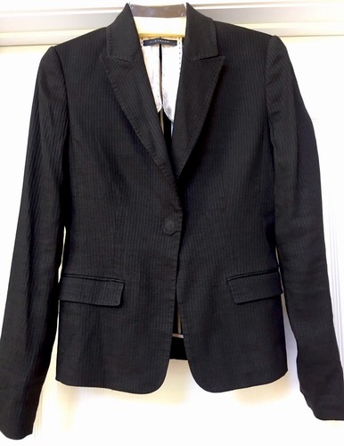 ELIE TAHARI Women's Black Linen Blend 