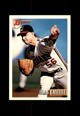 ALAN EMBREE #389 CLEVELAND INDIANS 1993 BOWMAN 