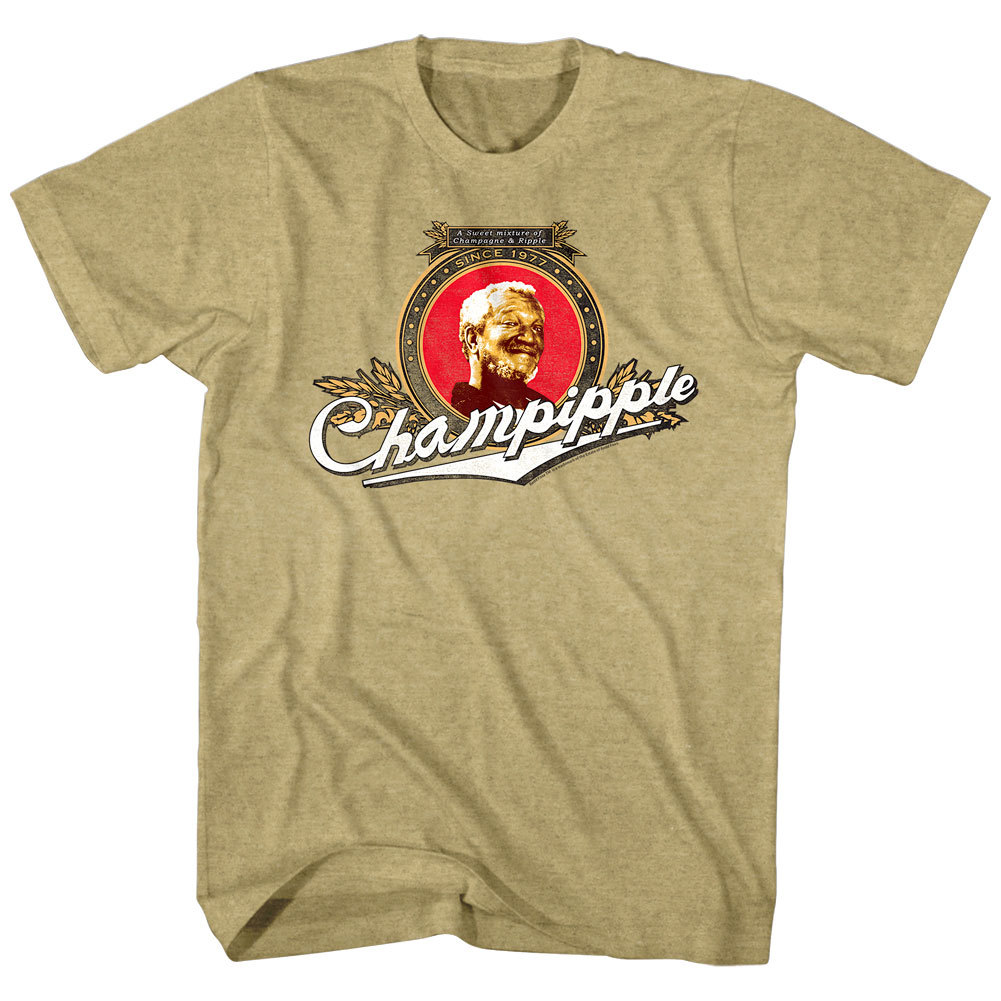 Redd Foxx CHAMPIPPLE Sanford & Sons Men's T Shirt Fred Champagne