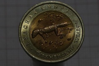 🧭 🇷🇺 RUSSIA 50 ROUBLES 1993 BIMETAL GECKO B62 #6656