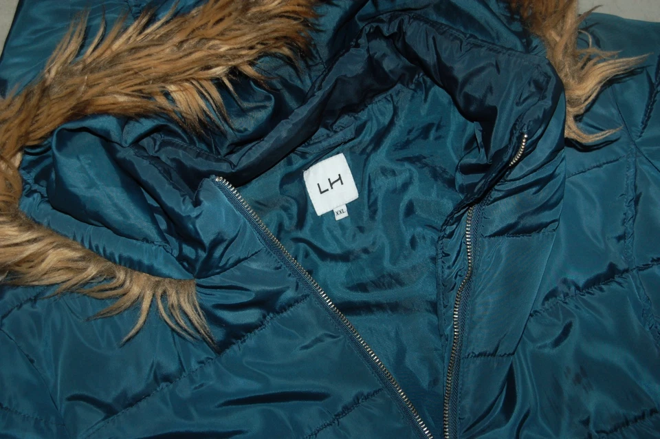 Manteau doudoune capuche coloris tendance marque La Halle taille XXL / 44 - Photo 3/3