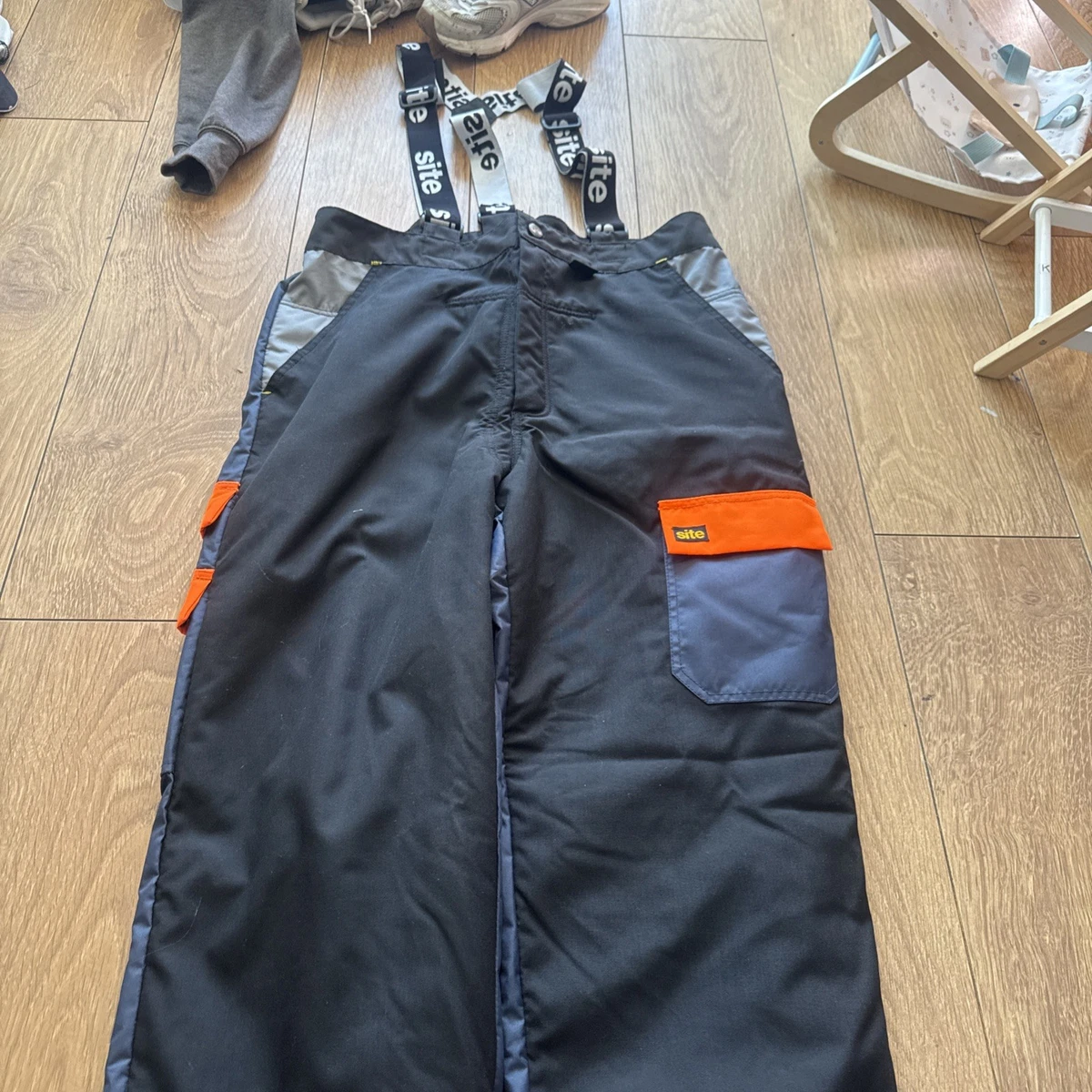 "Pantalones de motosierra Site tipo A tirantes pantalones de seguridad grandes cintura 38-40"""
