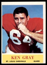 1964 PHILADELPHIA KEN GRAY RC ST. LOUIS CARDINALS #172 EX