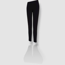 Giorgio Armani Women Black Cigarette Trousers Wool Dress Pants Size 50