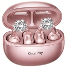 Kinglucky ClipFree OpenEar Headphones with Diamond Earrings, UltraComfort  S...