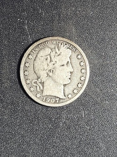 1907-O U.S. Barber silver HALF DOLLAR - Solid GOOD    stk#Q69