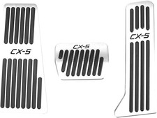 3PCS Anti-Slip No Drilling Aluminum Rest Brake Gas Accelerator Pedal Covers