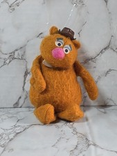 Vintage Jim Henson Muppets Fozzie Bear Bean Bag Felt Plush Toy Fisher Price 865