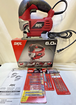 Skil 4495-02 6.0 Amp Orbital Action Laser Jigsaw New with Extra Packs of Blades