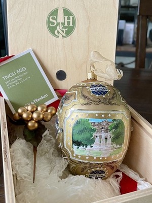 Smith & Hawken 2007 Limited Edition Tivoli Egg Ornament Villa d'Este NIB