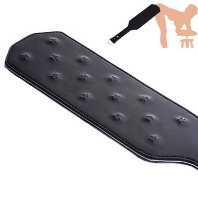 Spanking Slave Leather Paddle Slapper Torture Bondage Flogger Whip Cosplay Salve