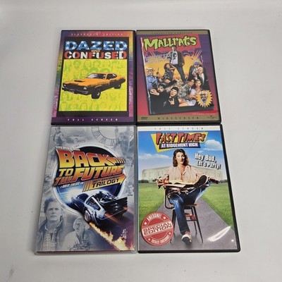 Comedy DVD lot Back to the Future Trilogy Fast Times Mallrats Dazed and Confused