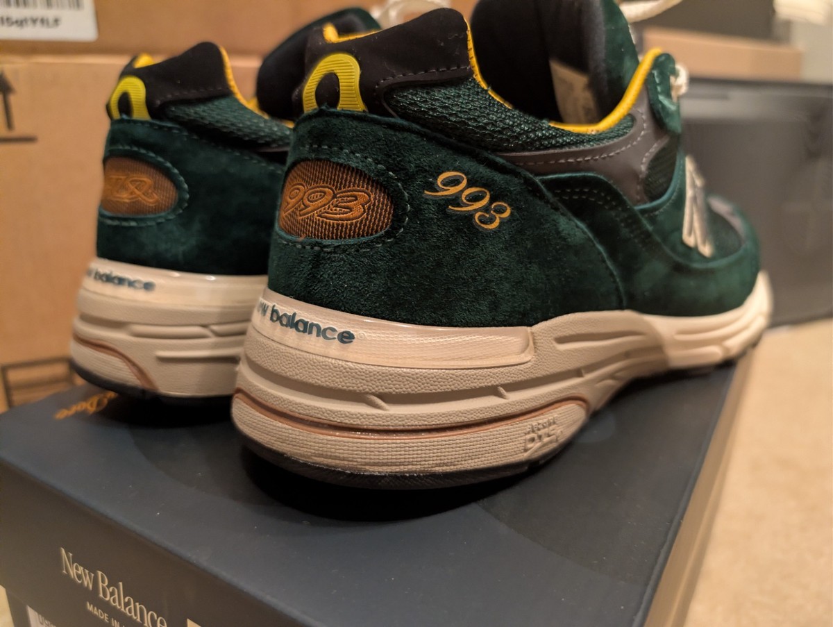 New Balance 993 Aime Leon Dore Pine Green Porsche ALD Size 8.5