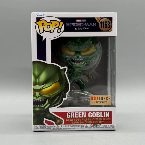 Funko Pop! Marvel #1168 Green Goblin Metallic Spider-Man Boxlunch Exclusive New