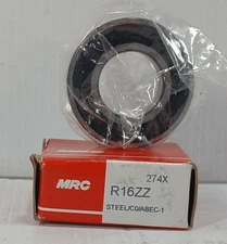 1 NEW MRC R16ZZ 1” ID X2” OD X .5”W RADIAL DEEP GROOVE BEARING NIB *MAKE OFFER*
