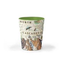 Xplorer Maps SG NCNP North Cascades National Park Map Ceramic Shot Glass