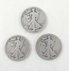 Lot of 3 1920 Walking Liberty 90% Silver Half Dollars (1.08 oz of Total Silver)