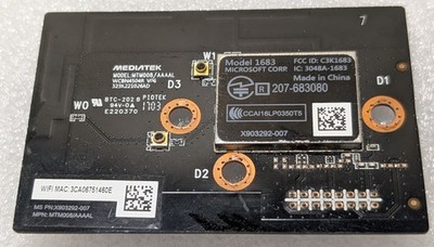 Original Microsoft OEM Xbox ONE S WiFi Board Modul Model 1683