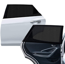 Car Window Shade, Rear Stretchable Breathable Mesh Fabric 26.4 H X 51.2 L, for M