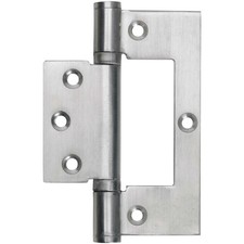 1 Pair Perry 100mm Stainless Steel Ball Bearing Flush Hinges No.105