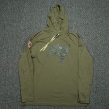 Tampa Bay Buccaneers Hoodie Mens Medium Green Nike Salute To Service Dri Fit