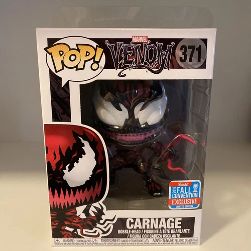 Funko Pop! MARVEL VENOM Carnage #371 BRAND NEW 2018 Fall Convention Exclusive