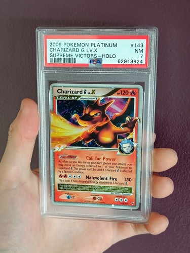 Charizard G LV.X graded PSA 7 for sale on eBay
