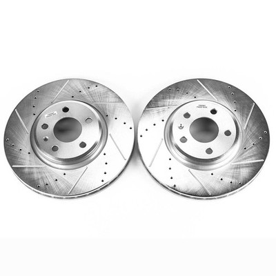 EBR838XPR Powerstop Brake Discs 2-Wheel Set Front Sedan for Audi A5 Quattro Q5