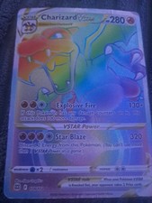 Pokemon TCG: Charizard Vstar 174/172 Brilliant Stars Rainbow Secret Rare