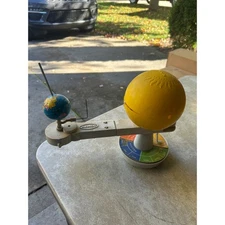 Vintage Remco Solar System Planetarium Orrery 1950s Sun Earth, Missing Moon