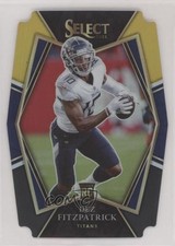2021 Panini Select Premier Level Black & Gold Prizm Die-Cut Dez Fitzpatrick fm0
