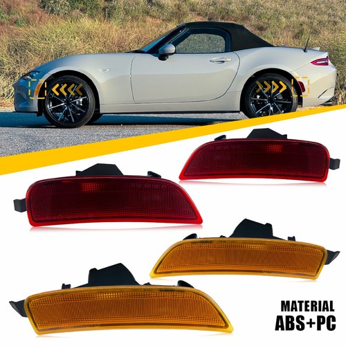 4PCS Barres de feux de position latéraux de pare-chocs avant et arrière pour Mazda Miata MX-5 A 2016-2023 - Photo 12 sur 20