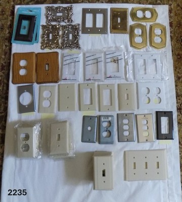 Electrical Wall Plate, Plain, Decorative-Your pick-Some Each-Some in Lots LOOK!!