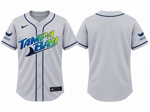 HOT NEW! Custom Name- Tampa Bay Rays Grey Jersey, For Fan (2026), 3D Printed