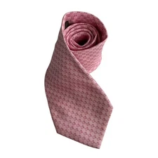 USED Tie "Used" FENDI Necktie Accessory Suit Fashion Pink Peach Silk F Mark All