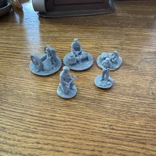 Blue Plastic Civil War Toy Soldiers Set of 5 Pcs