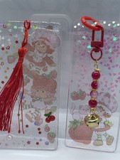Custom Acrylic Bookmark Charm resin Strawberry Shortcake Inspired 1 Piece 