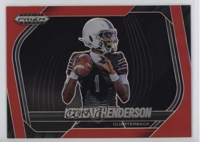 2025 Panini Prizm Black Prospects Extended Red /299 Keisean Henderson #199 02yj