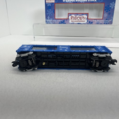 MTH RailKing 30-79183 Rudolph Red Nosed Reindeer Christmas Action Car New O - Picture 11 of 16