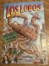 Los Lobos Ozomatli Villains Fillmore Concert Poster Harry Rossit Vintage 1998