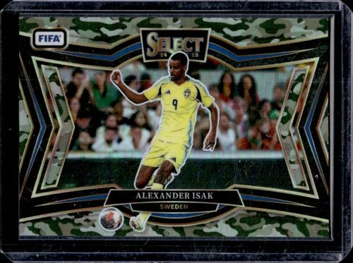 2024-25 Panini Select FIFA Alexander Isak Field Camo #/135 Sweden