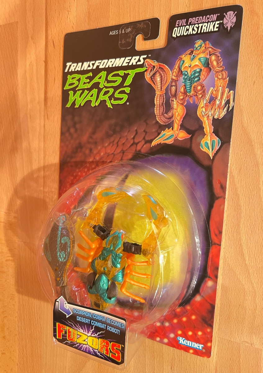 Transformers Beast Wars Evil Predacon Fuzors Quickstrike New 1997