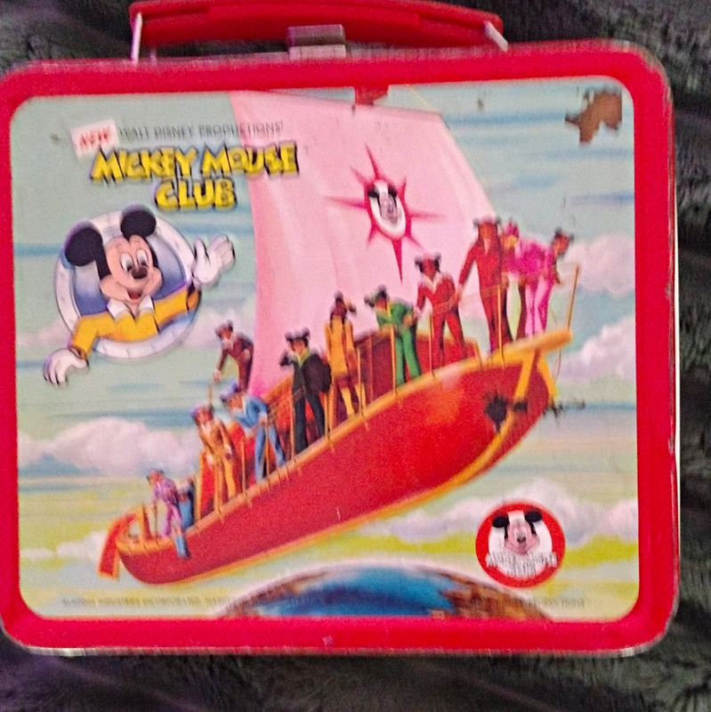 Aladdin Industries Disney Mickey Mouse Club Metal Lunchbox with Thermos