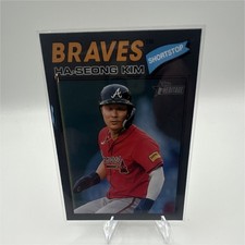 Topps Heritage Ha-Seong Kim #125 Braves MLB Baseball Card 2023 Season 2023