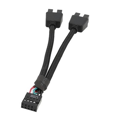 1 Pack Motherboard 9 Pin USB 2.0 to Dual 9 Extension Splitter,... 