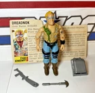 GI Joe Buzzer 1985 v1 *100% COMPLETE w/Red Back File Card, Excellent!* Dreadnok