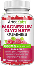 Artoa Magnesium Glycinate Gummies with L-Threonate  120 Count  60 Servings 